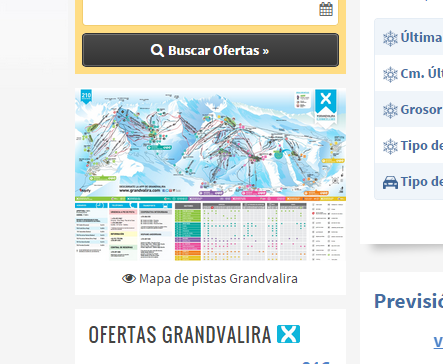 mapa estación de esquí Grandvalira