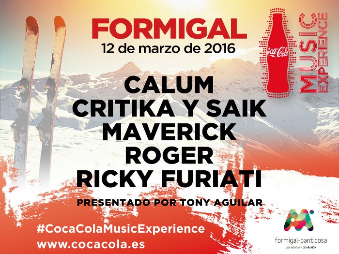 Cartel Formigal Coca Cola Music Experience