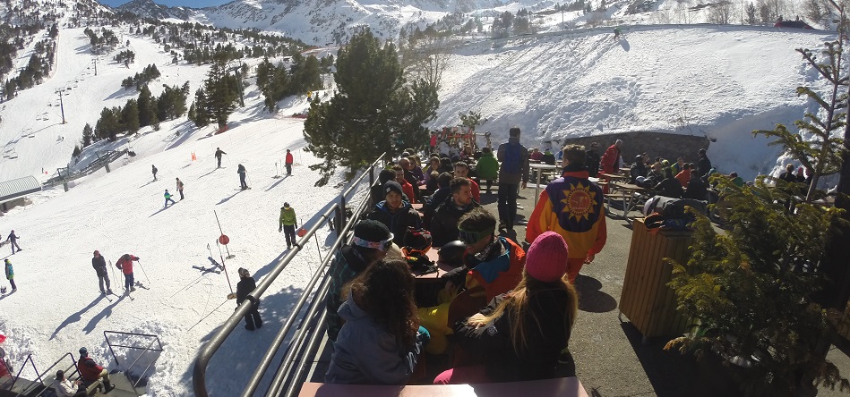 Comiendo en Vallnord