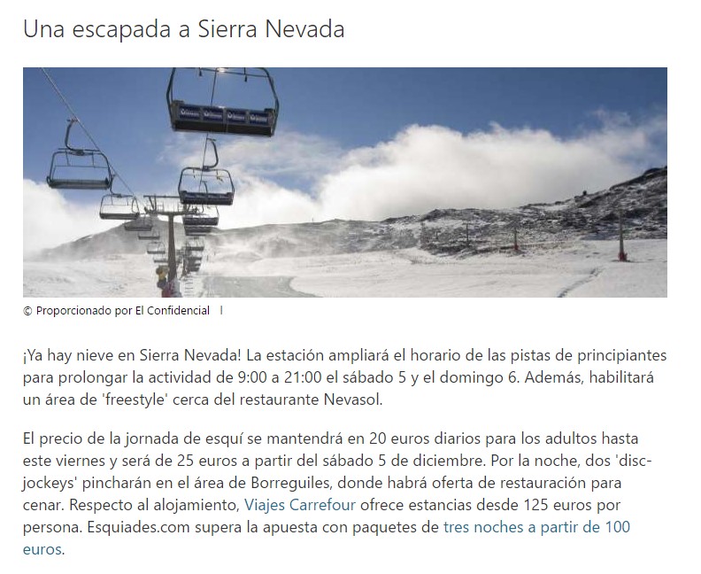 Esquiades.com en MSN
