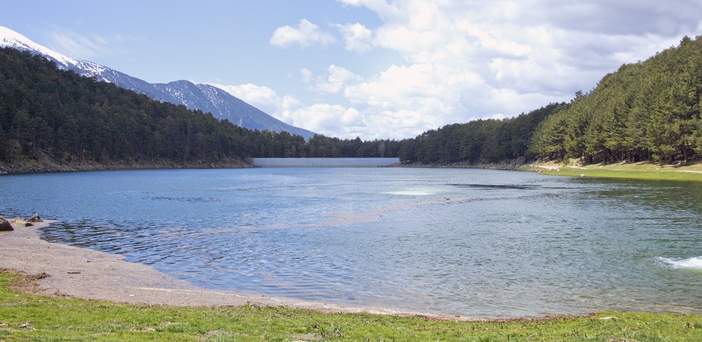 A reservoir high in the mountains of Andorra