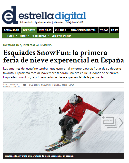 snowfun estrella digital