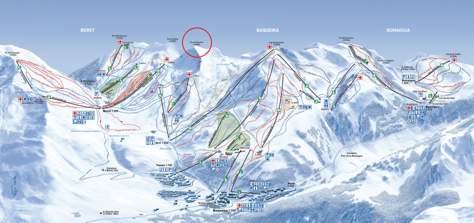 cota más alta de Baqueira