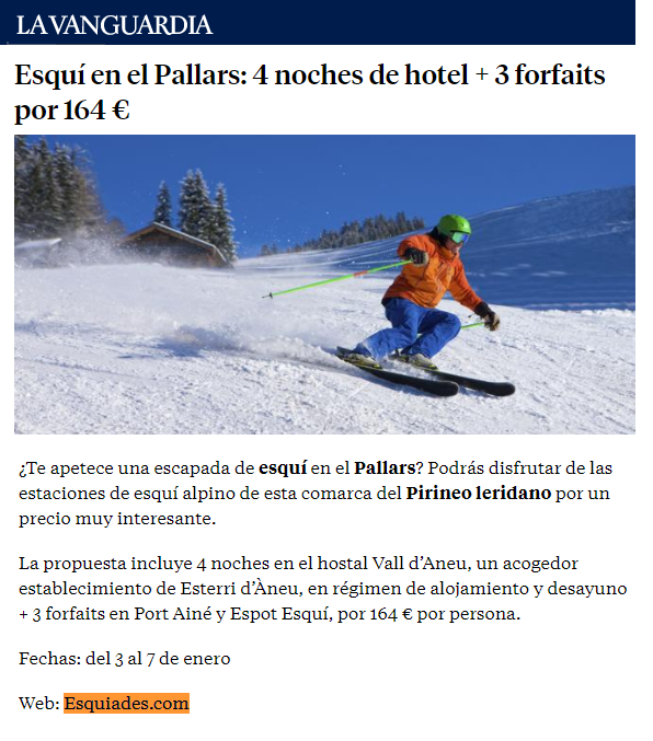 esquin en el pallars