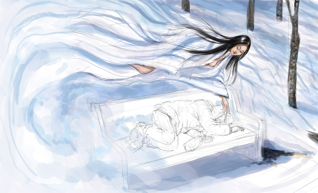 yuki onna congelando