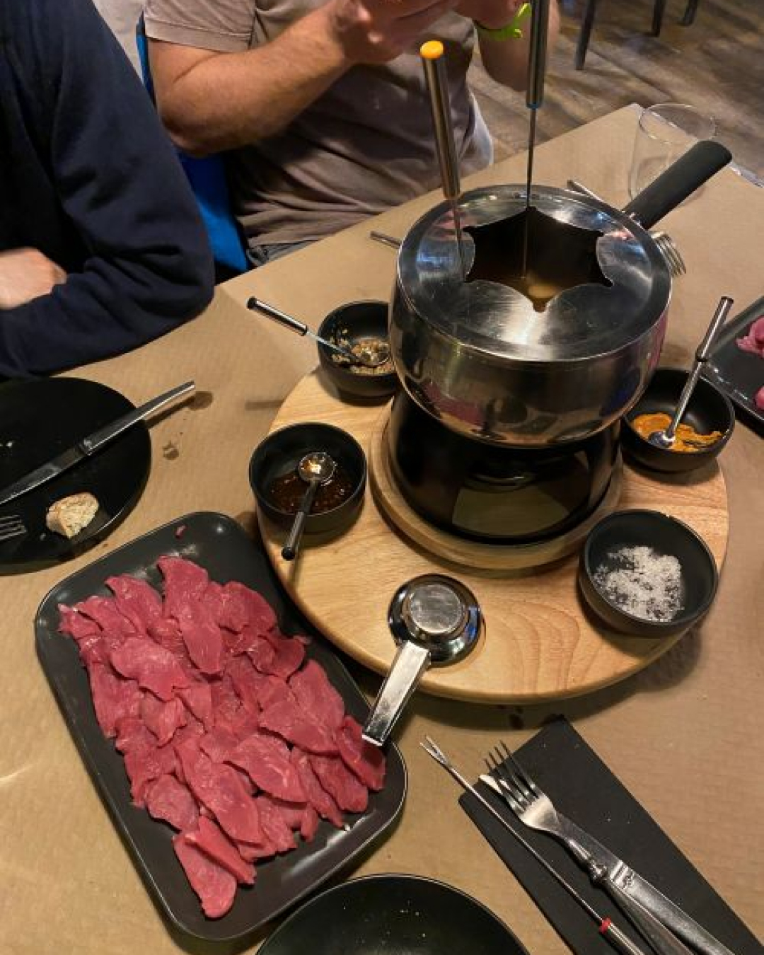 comida pistas esquí
