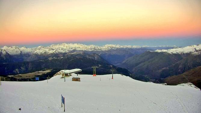 Zona del Cap de Baqueira en Baqueira Beret nevada