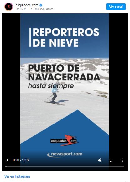 Reporteros de nieve Navacerrada