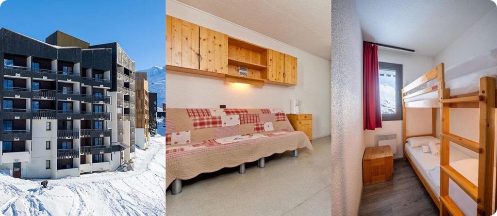 Apartamentos de Azureva Les Menuires con acceso directo a pistas